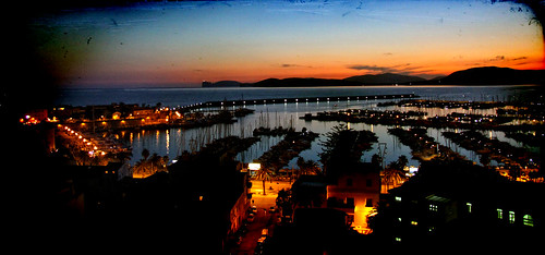 sardegna sunset sky panorama night landscape tramonto sardinia isola alghero alguer lalguer capocaccia sandropatrizia hotelcatalunya estate2010