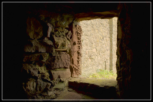 light sunlight window wall landscape scotland sandstone pattern erosion geology hdr dunnottar