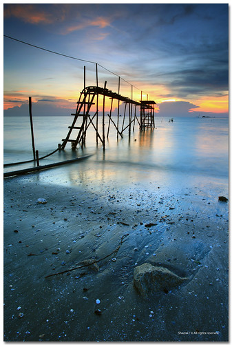 sunset sea seascape beach canon eos malaysia pantai jeram selangor ef1740mmf4lusm noeditting azralfikri shazral 5dmark2