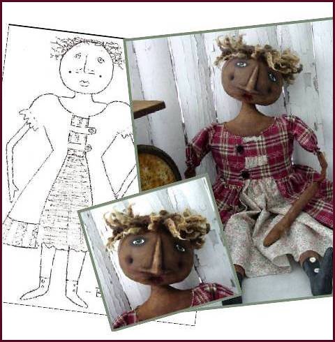Free Raggedy Annie Cloth Doll Patterns - Lillie
 Mae&apos;s Crafts