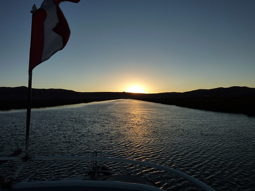 travel sunset peru laketiticaca boat puno