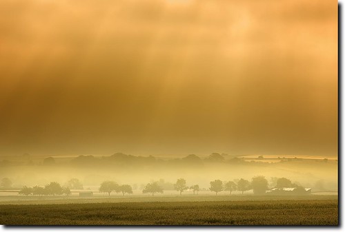 morning sky sun mist fog landscape deutschland nebel himmel landschaft sonne morgen niedersachsen varlosen niemetal shadedframe