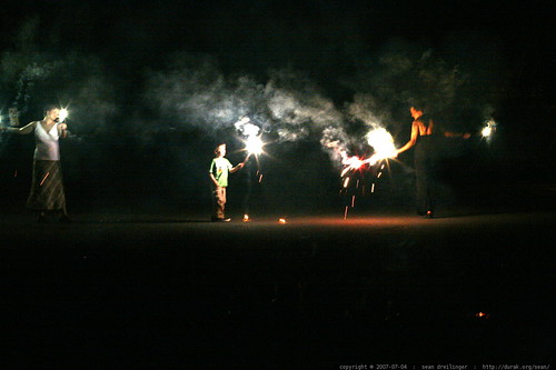 sparklers in the cul de sac    MG 9313