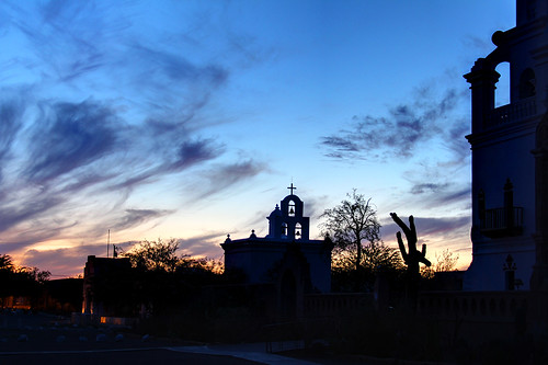 arizona usa church silhouette landscape twilight desert tucson western mission wildwest sanxavierdelbac indianreservation