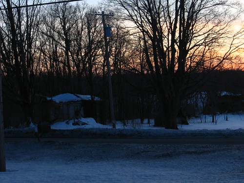 trees sunset sky snow silhouette dusk silhouettes