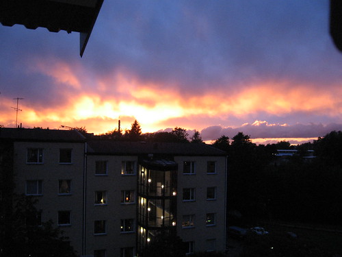sunset sky sweden september