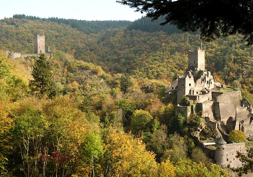 autumn castle germany deutschland herbst eifel burg burgruine castleruin olympuse1 manderscheid