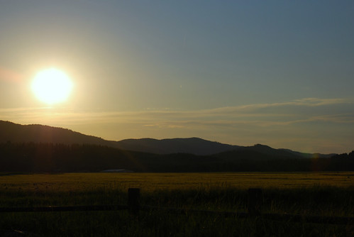 sunset mountains field nikon montana whitefish d80