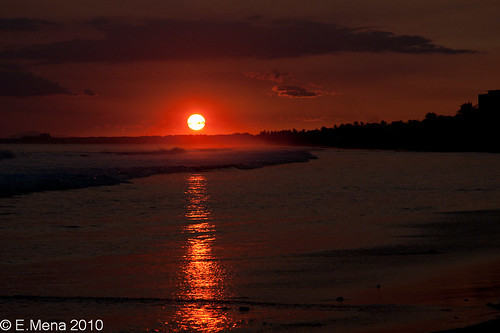 sunset sol atardecer mar costarica playa paisaje puntarenas olas hotelfiesta