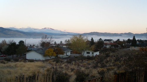 morning mountains fog desert nevada carsoncity