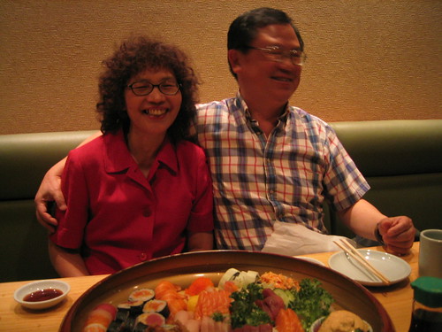 Mom & dad and sushi
