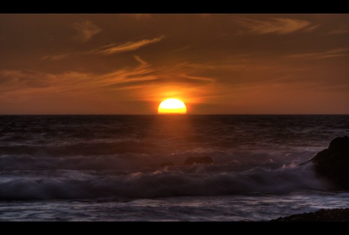 ocean ca sunset beach waves dillon hdr allrightsreserved photomatix tonemapped weekendamerica copyrightjoshsommers2007