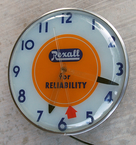 Rexall Drug Store Clock, 1952 - a photo on Flickriver