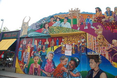 Mural on the Middle East rock club, Central Square, Cambridge MA
