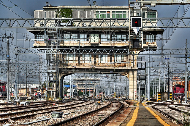 Bologna Centrale, the main train station in Bologna 