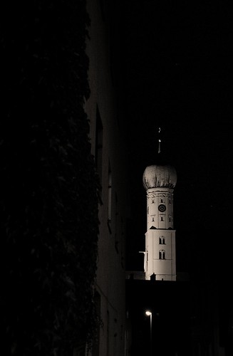church night dark nacht kirche spire dunkel augsburg kirchturm stpankratius pankratius lechhausen