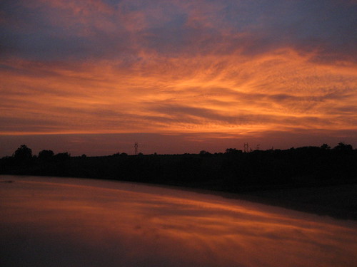 sunset sky cloud sun set clouds skies sunsets iowa fairfield