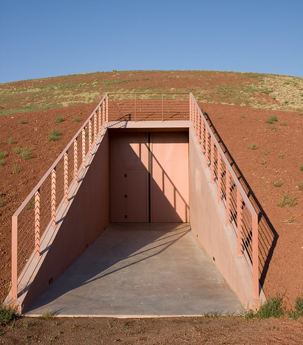 door red arizona art volcano ground structure crater jamesturrell mysterious railing cinder turrell roden rodencrater