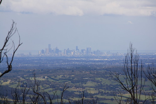 city mountain skyline view australia melbourne victoria vista cbd sugarloaf distant kinglake