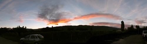 sunset autostitch panorama mountain