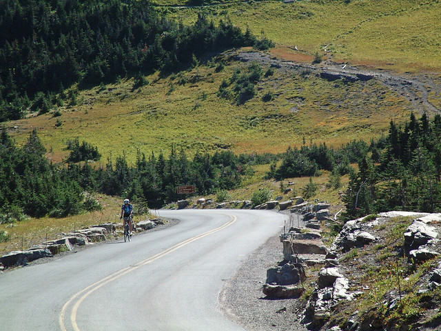 Nancy near Logan Pass, Going to the Sun Road, Glacier National Park