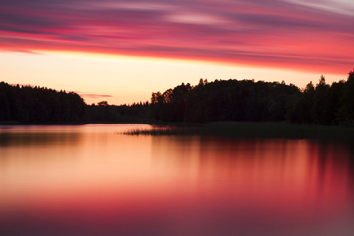 longexposure sunset bw lake 30 sweden 110 nd sverige östergötland storarängen bjärkasäby canoneos7d