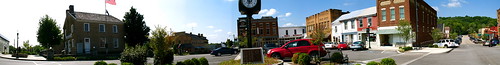 trees sky kentucky greensburg townsquare photostitch