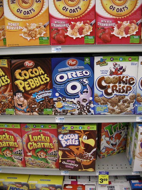 Cocoa Pebbles, Oreo O's, Cookie Crisp, Lucky Charms, Cocoa Puffs and ...