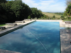 The view from the pool at Lartigolle