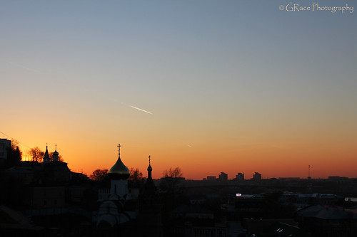 city sunset sky church architecture canon evening cityscape russia nizhnynovgorod “flickraward” canoneos550d
