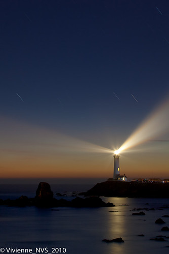ocean california sunset lighthouse stars dusk pigeonpoint startrails fresnellens pigeonpointlighthouse fbdg