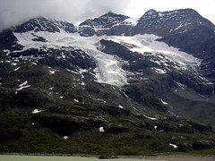 Bernina Passhöhe, Gletscher