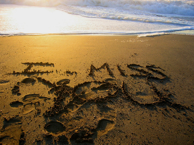 I Miss You beach message. | Flickr - Photo Sharing!