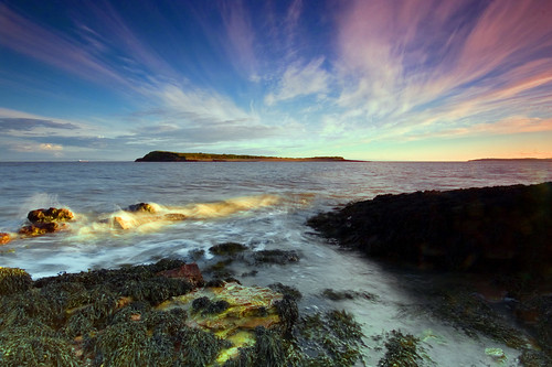 sunset sea water wales geotagged island coast explore shore sully penarth stevecastle sullyisland stmayswellbay geo:lat=51399688 geo:lon=3193202