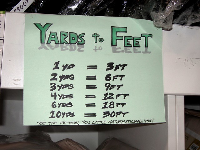 yards to feet | Flickr - Photo Sharing!