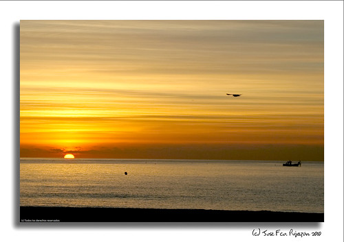 sky sun sol beach sunrise soleil barco playa amanecer ciel cielo fuengirola málaga pescador