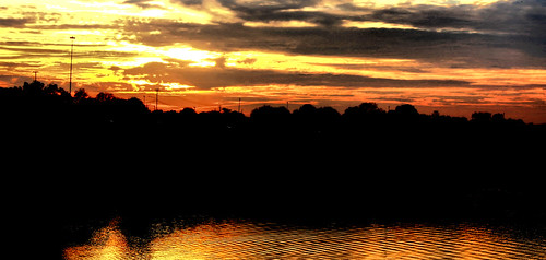 sunset sky sun water clouds reflections river alabama montgomery alabamariver