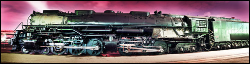 panorama up night train nikon power pacific union engine steam kansascity locomotive unionstation challenger powered 3985 d5000 35mm18