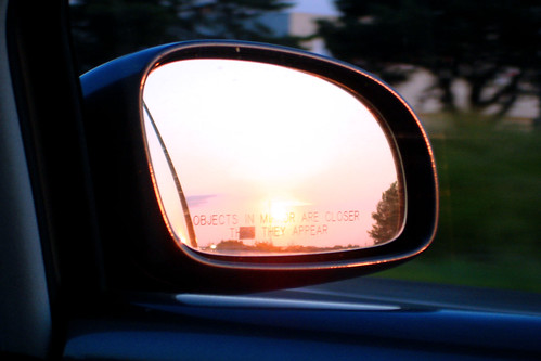 morning pink sun motion reflection yellow sunrise volkswagen mirror driving beetle reflect sideviewmirror samoff volkswagenbeetle