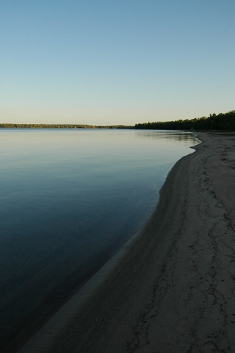sunset canada beach lakehuron stjosephisland