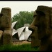 Sydney and Easter Island.