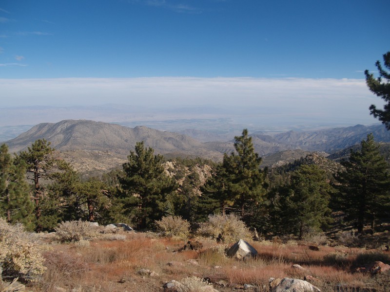 View towards Martinez mountain from just below Toro Peak