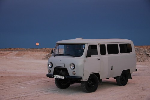 aes karakumdesert moon turkmenistan desert sunset centralasia