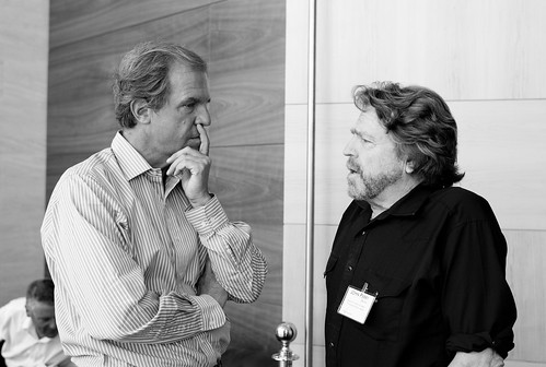 Nicholas Negroponte and John Perry Barlow