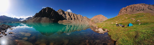 mountain lake landscape asia central kirgizstan kyrgyzstan karakol supershot alakol