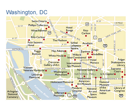 washington DC map