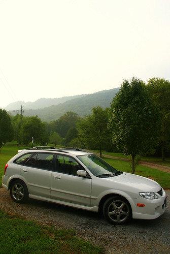 morning usa white mountain slr car digital sunrise canon geotagged rebel early haze cabin honeymoon married tennessee dslr mazda canonrebelxt protege5 smokymountains sevierville highvalleyrentals
