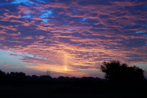 2003 morning sky orange cloud sunrise louisiana purple outdoor scenic sunpillar erath 7711 highway339