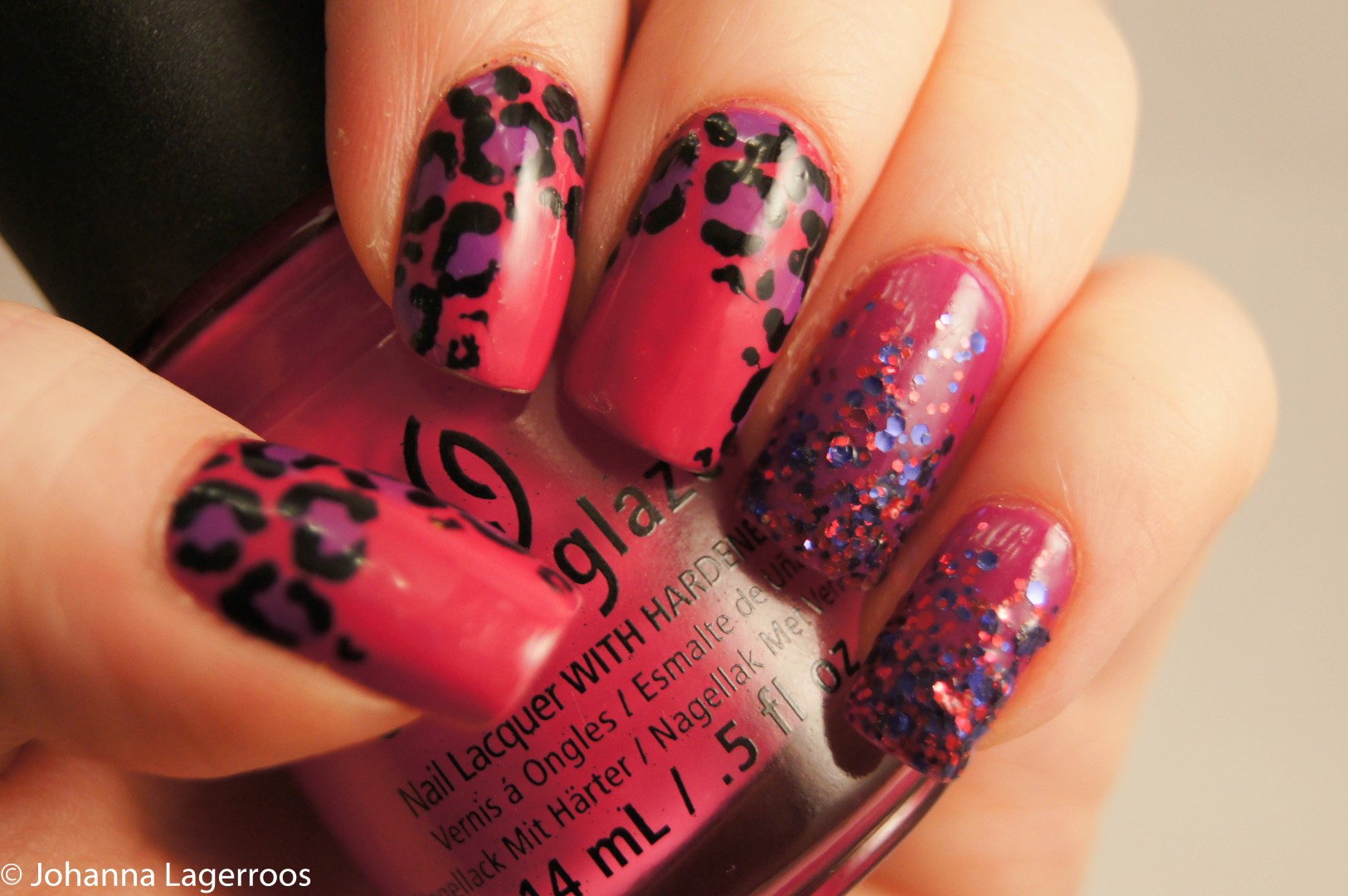 purple leopard nails