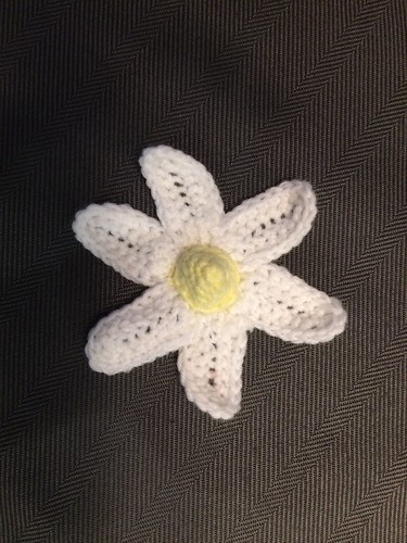 Crocheted daisy
